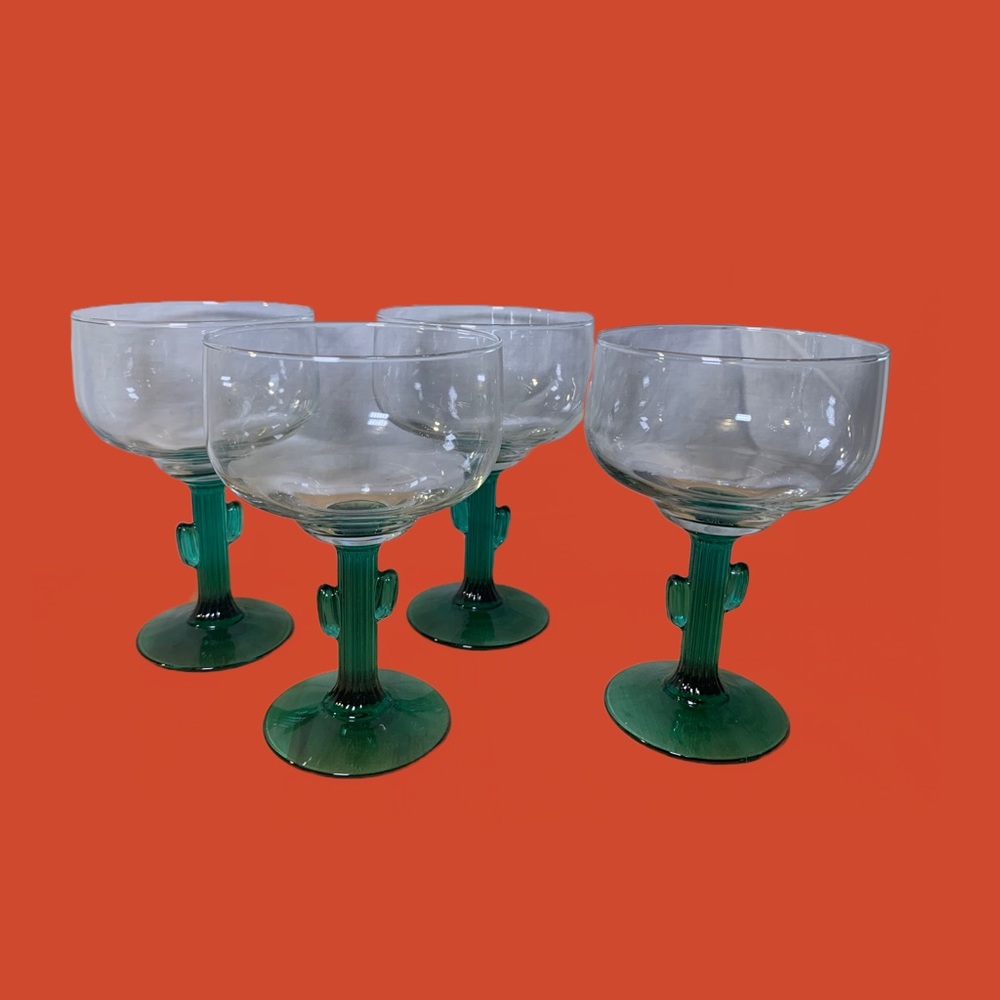 Cactus margarita glasses for your next fiesta!